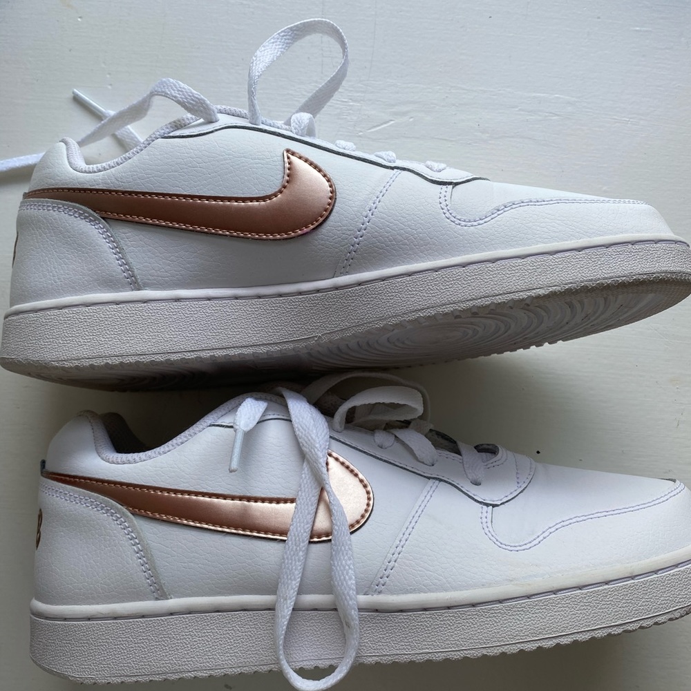 Gold Air Force ones